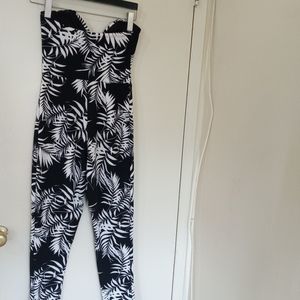 Floral Strapless Romper